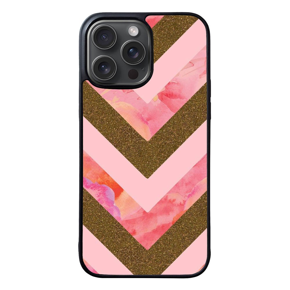 Chevron Pink Gold FLF0464 iPhone 15 Pro Max Case