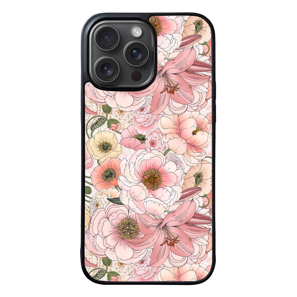 Floral Pink FLF0485 iPhone 15 Pro Max Case