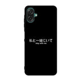 Stay With Me Simple Quotes Samsung Galaxy A07 Case OV11226