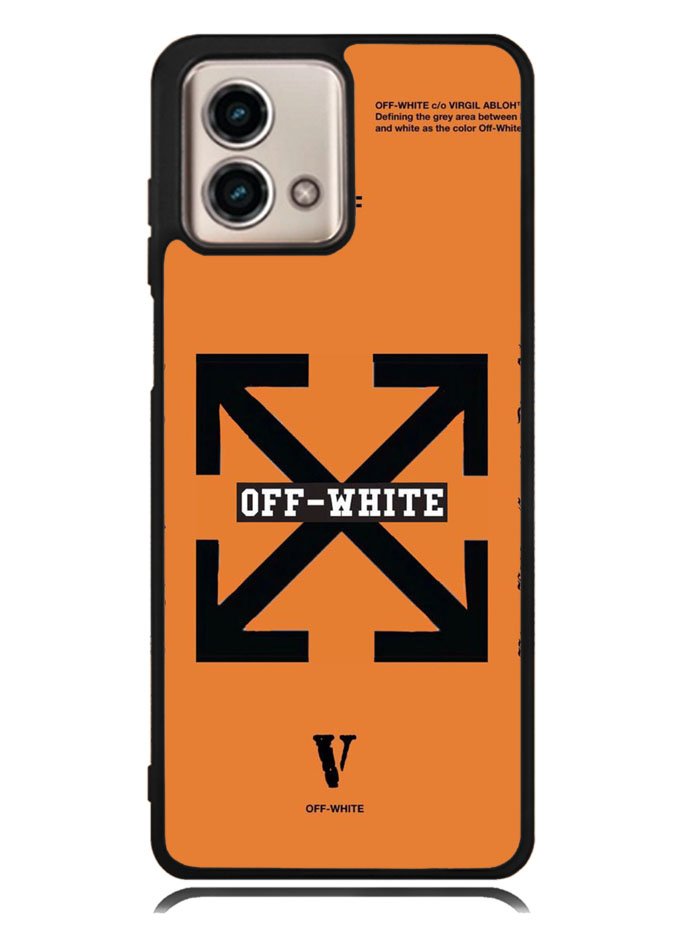 Off White Orange Motorola Moto G Stylus 5G 2023 Case OV11223