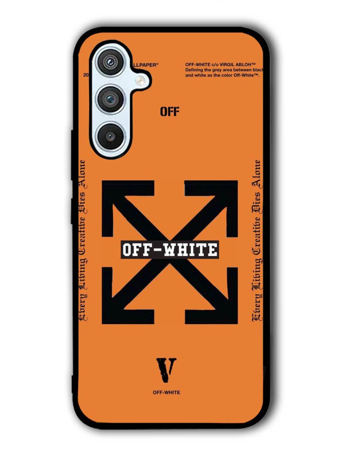 Off White Orange Samsung Galaxy A54 5G Case OV11223