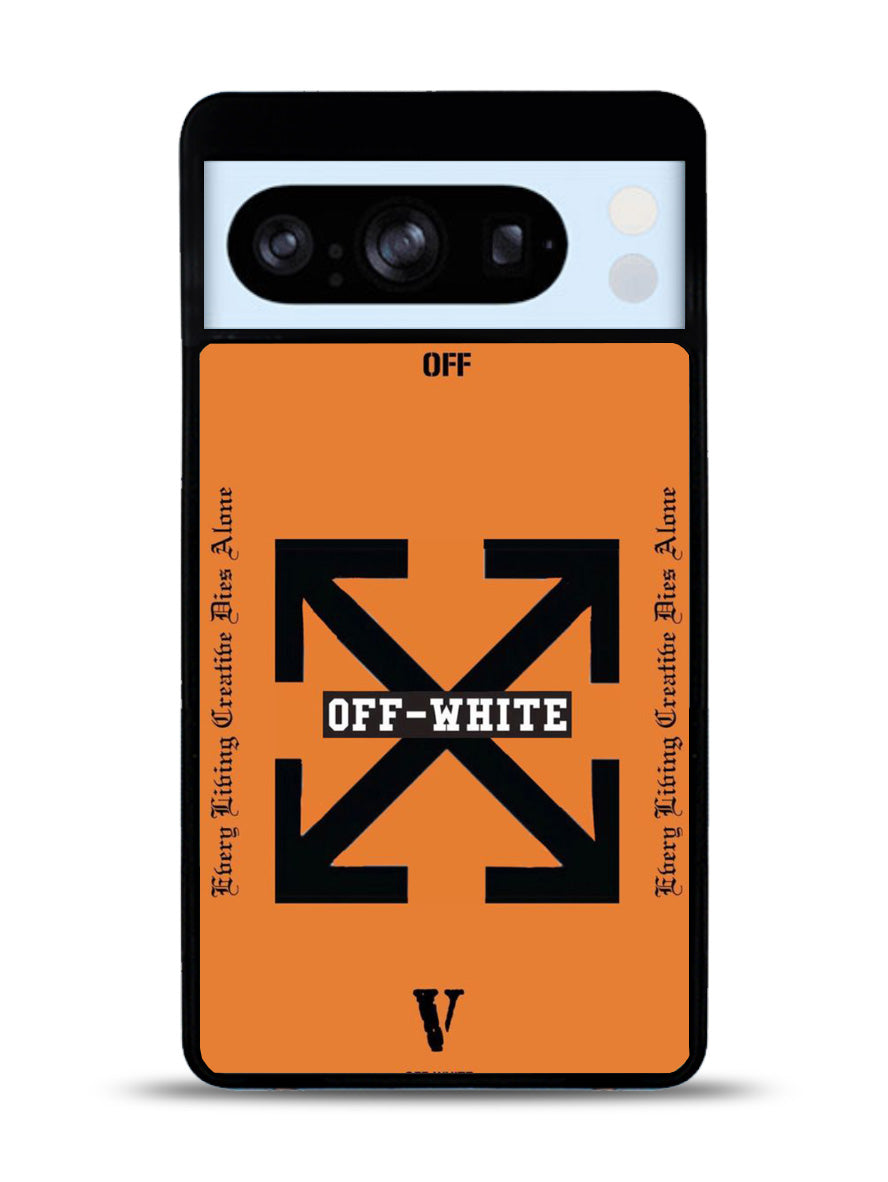 Off White Orange Google Pixel 8 Pro Case QC11223