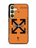 Off White Orange Samsung Galaxy S25 Plus 5G , Samsung Galaxy S25+ 5G Case OV11223