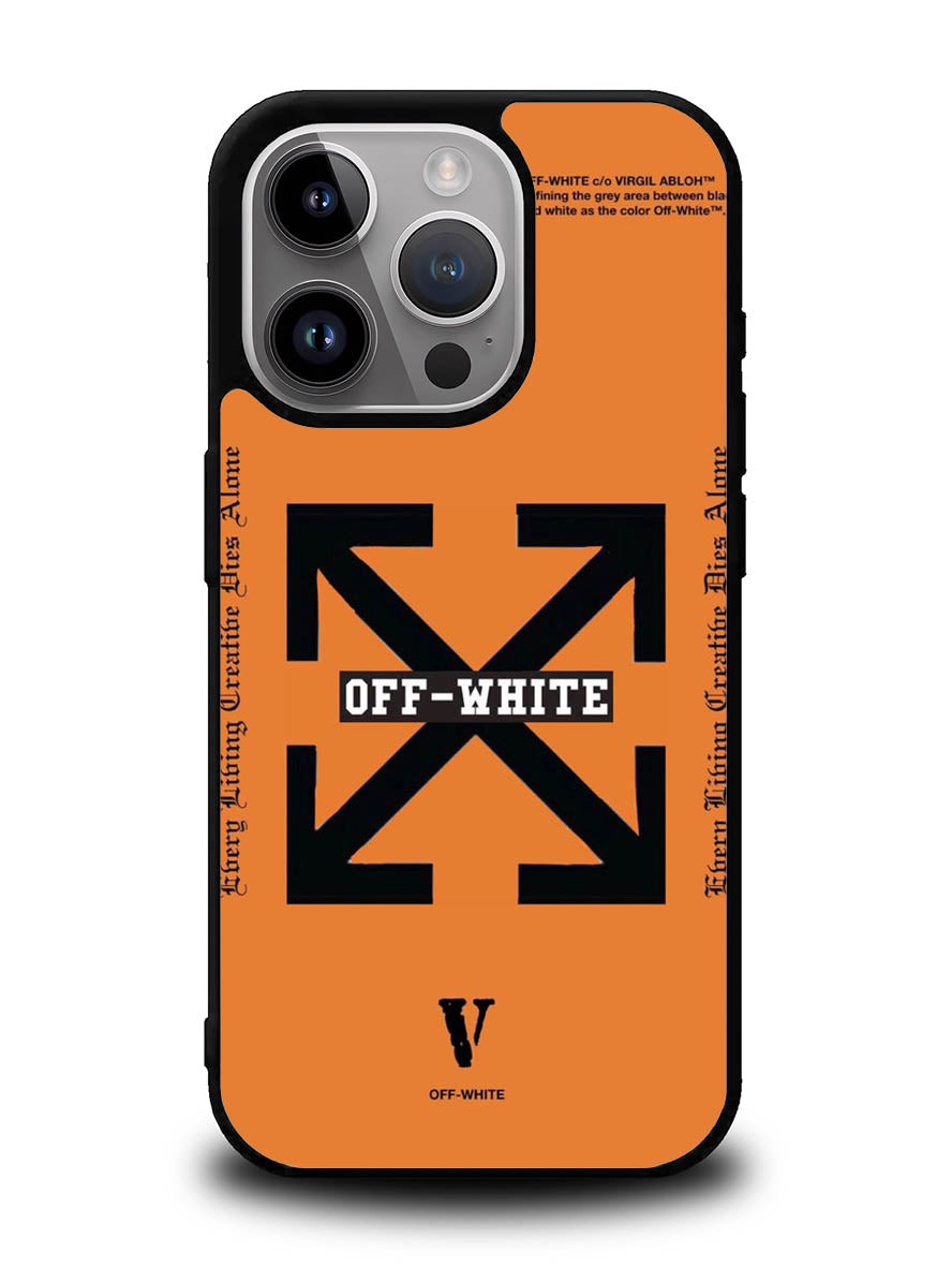 Off White Orange iPhone 16 Pro Max Case OV11223