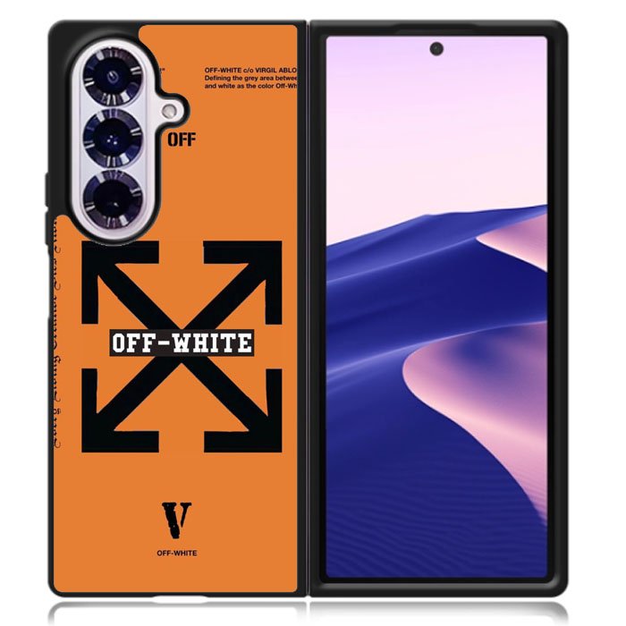 Off White Orange Samsung Galaxy Z Fold 7 Case OV11223