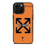 Off White Orange iPhone 16 Pro Max Case OV11223