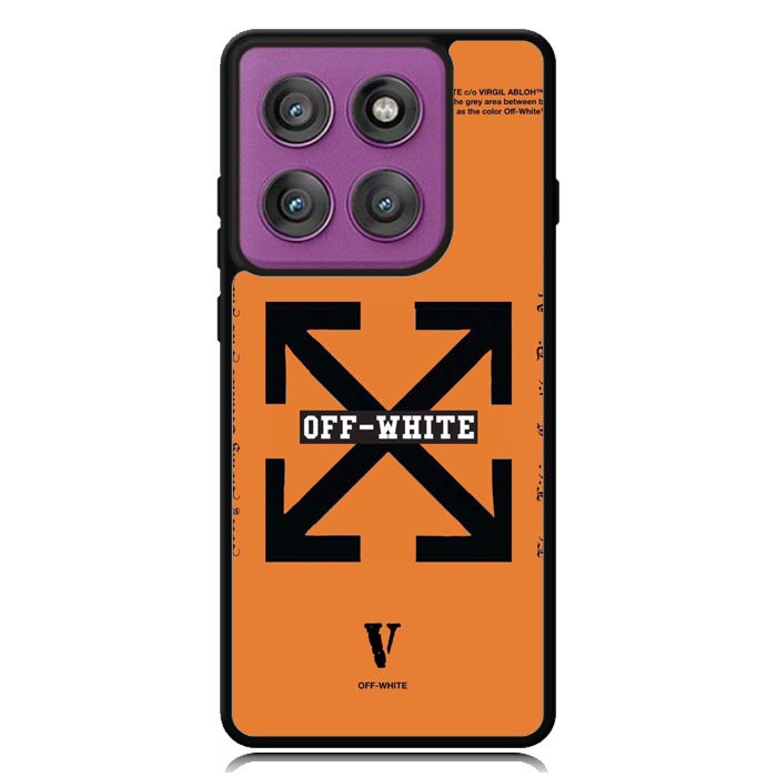 Off White Orange Motorola Moto Edge 2025 | Moto Edge 60 Fusion | Moto Edge 60 Pro Case OV11223