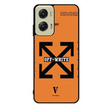 Off White Orange Motorola Moto G Stylus 5G 2024 Case OV11223