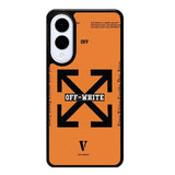 Off White Orange Samsung Galaxy S25 Edge 5G Case OV11223