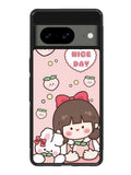 Peach Cute Nice Day Google Pixel 8A Case QC11224