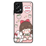 Peach Cute Nice Day Motorola Moto G Play 2024 Case OV11224