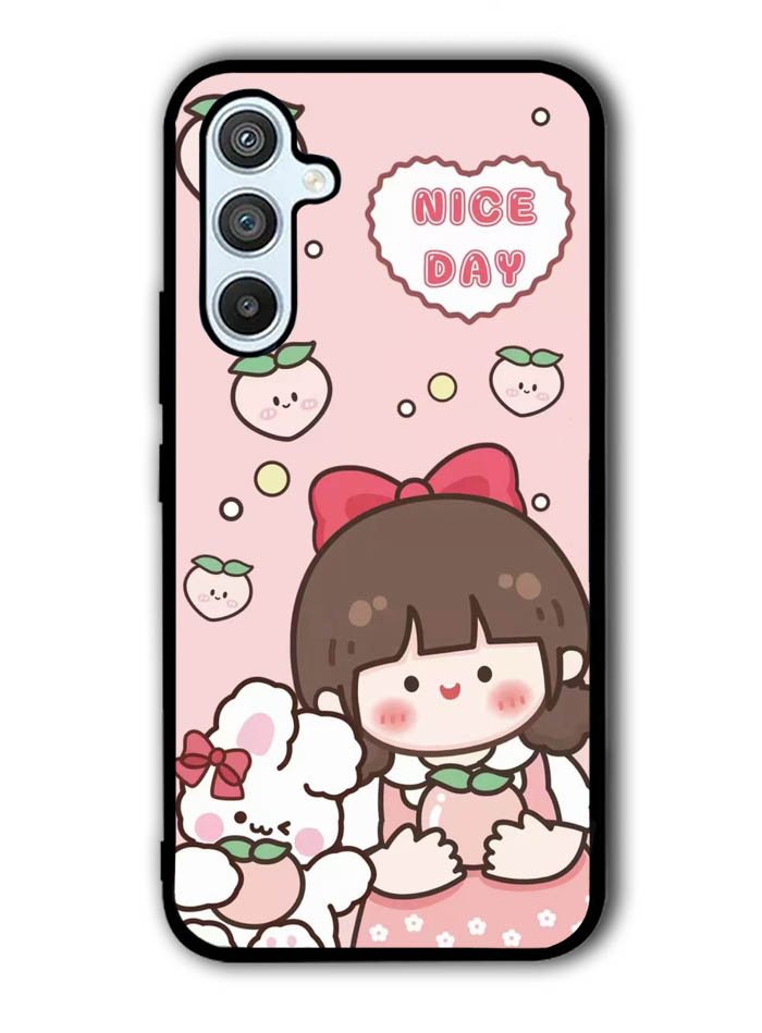 Peach Cute Nice Day Samsung Galaxy A14 5G Case QC11224