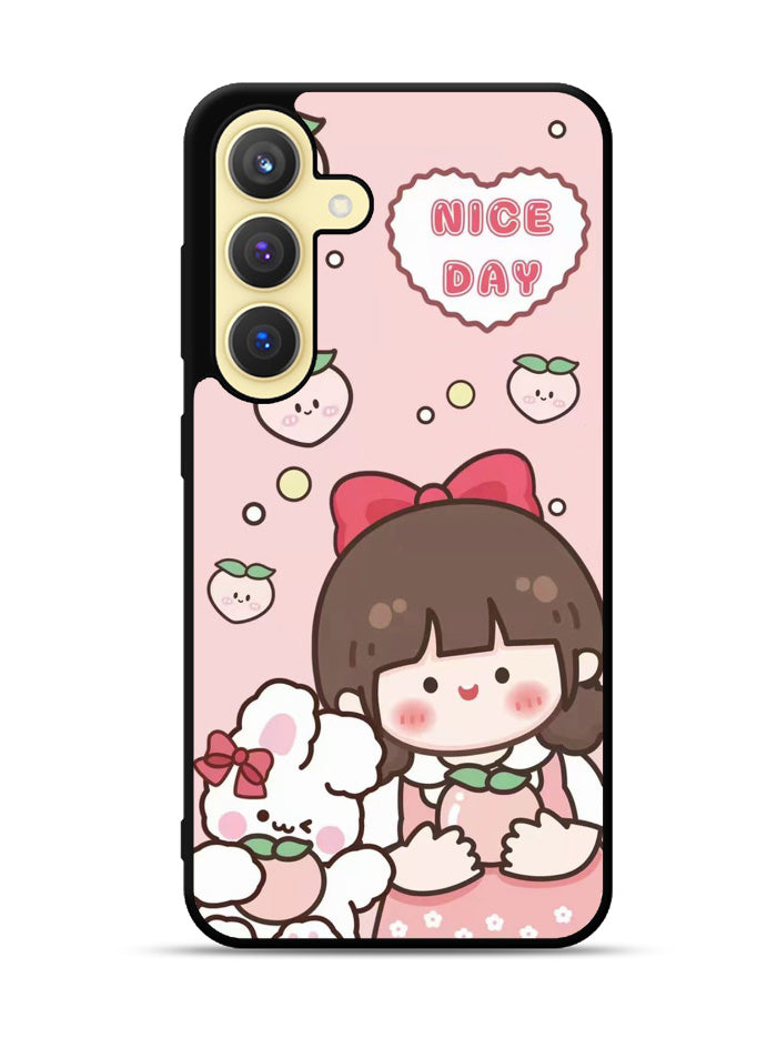 Peach Cute Nice Day Samsung Galaxy S25 Plus 5G , Samsung Galaxy S25+ 5G Case OV11224