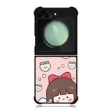 Peach Cute Nice Day Samsung Galaxy Z Flip 6 5G 2024 Case OV11224