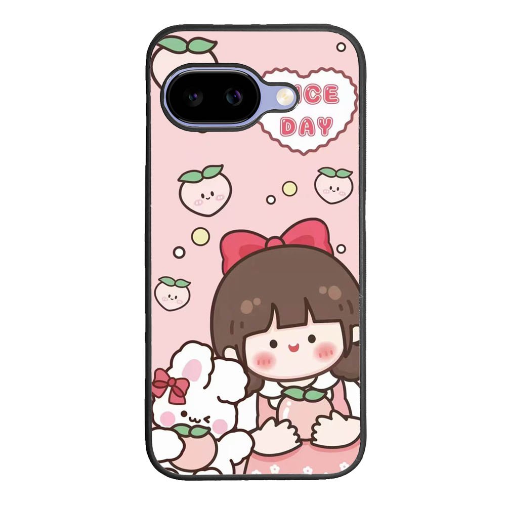 Peach Cute Nice Day Google Pixel 10A Case OV11224