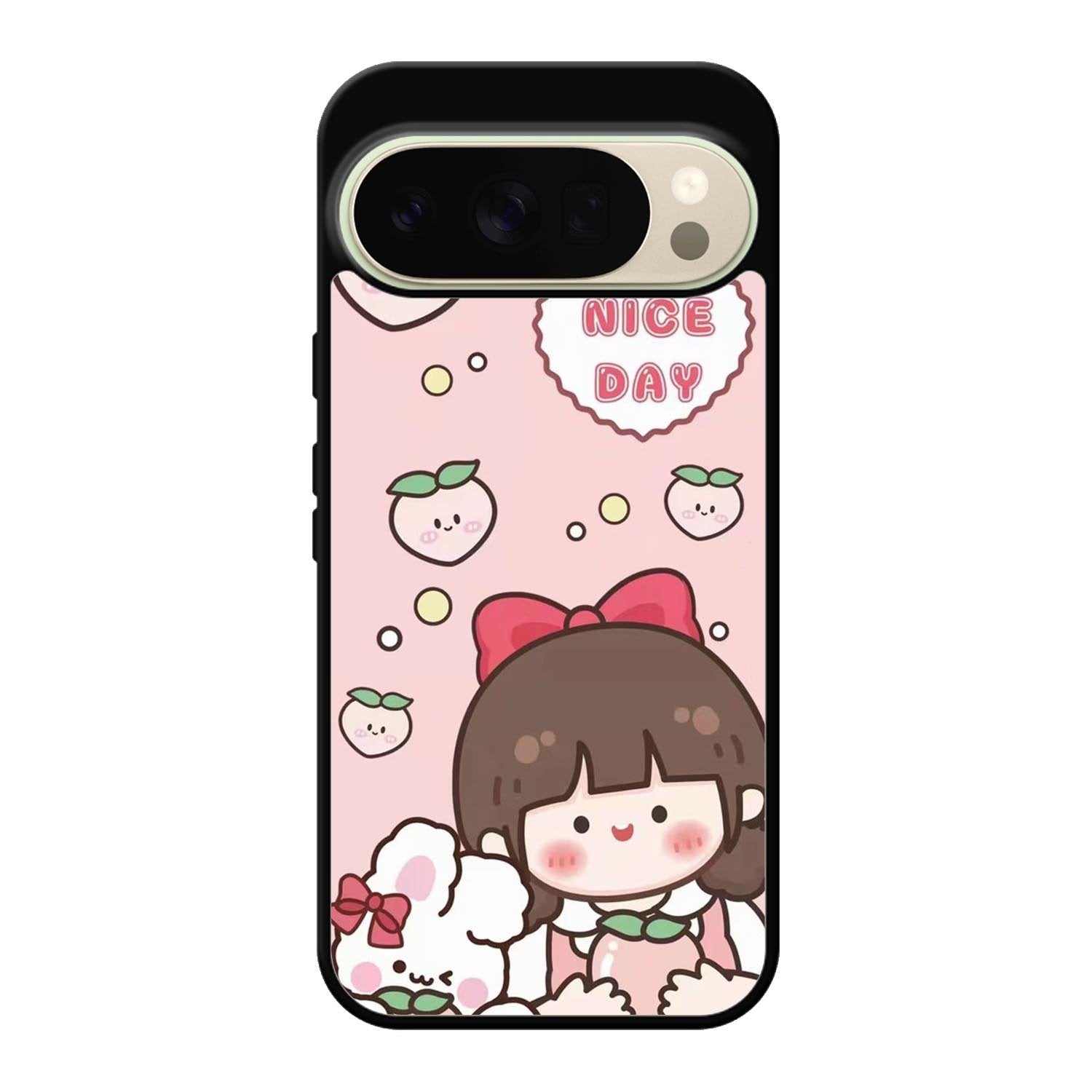 Peach Cute Nice Day Google Pixel 10 Pro Case QC11224