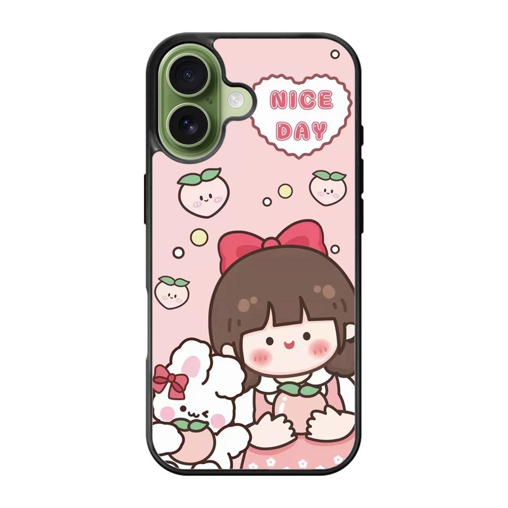 Peach Cute Nice Day iPhone 17 Case QC11224