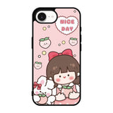 Peach Cute Nice Day iPhone 17e Case QC11224