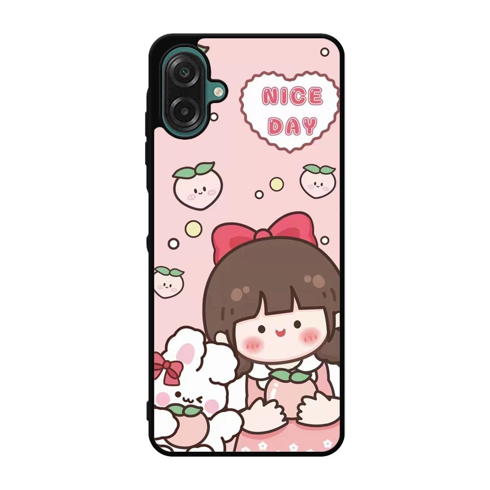Peach Cute Nice Day Samsung Galaxy A07 Case QC11224