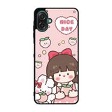 Peach Cute Nice Day Samsung Galaxy A07 Case QC11224