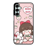Peach Cute Nice Day Samsung Galaxy A16 Case OV11224