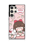 Peach Cute Nice Day Samsung Galaxy S25 Ultra 5G Case QC11224