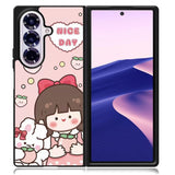 Peach Cute Nice Day Samsung Galaxy Z Fold 7 Case OV11224