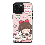 Peach Cute Nice Day iPhone 16 Pro Max Case OV11224