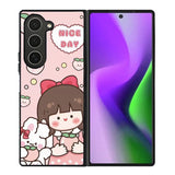 Peach Cute Nice Day Samsung Galaxy Z Fold 6 5G 2024 Case OV11224