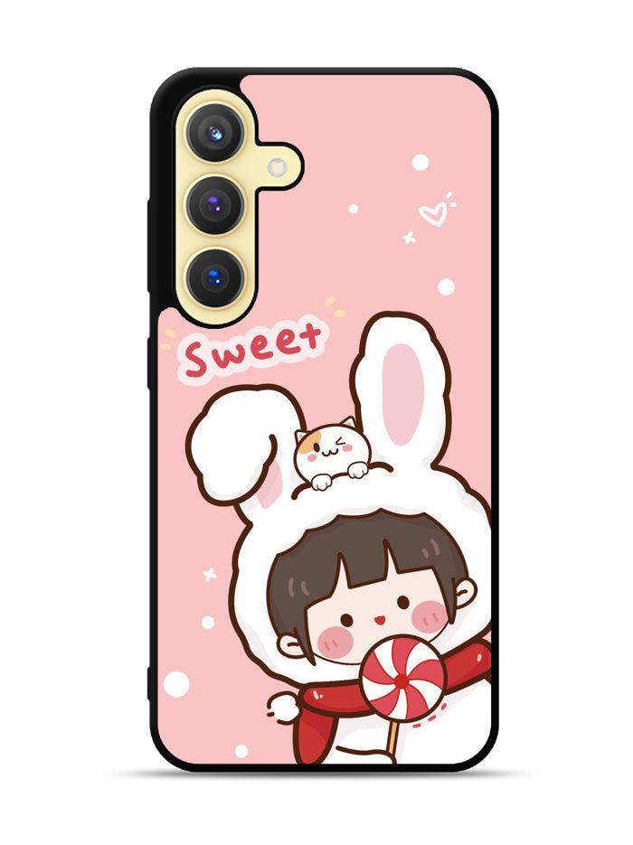 Cute Rabbit Sweet Samsung Galaxy S24 FE 5G Case OV11206