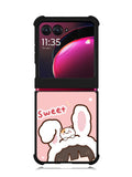 Cute Rabbit Sweet Motorola Moto Razr Plus 2023 , Moto Razr+ 2023 Case OV11206