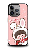 Cute Rabbit Sweet iPhone 16 Pro Case OV11206