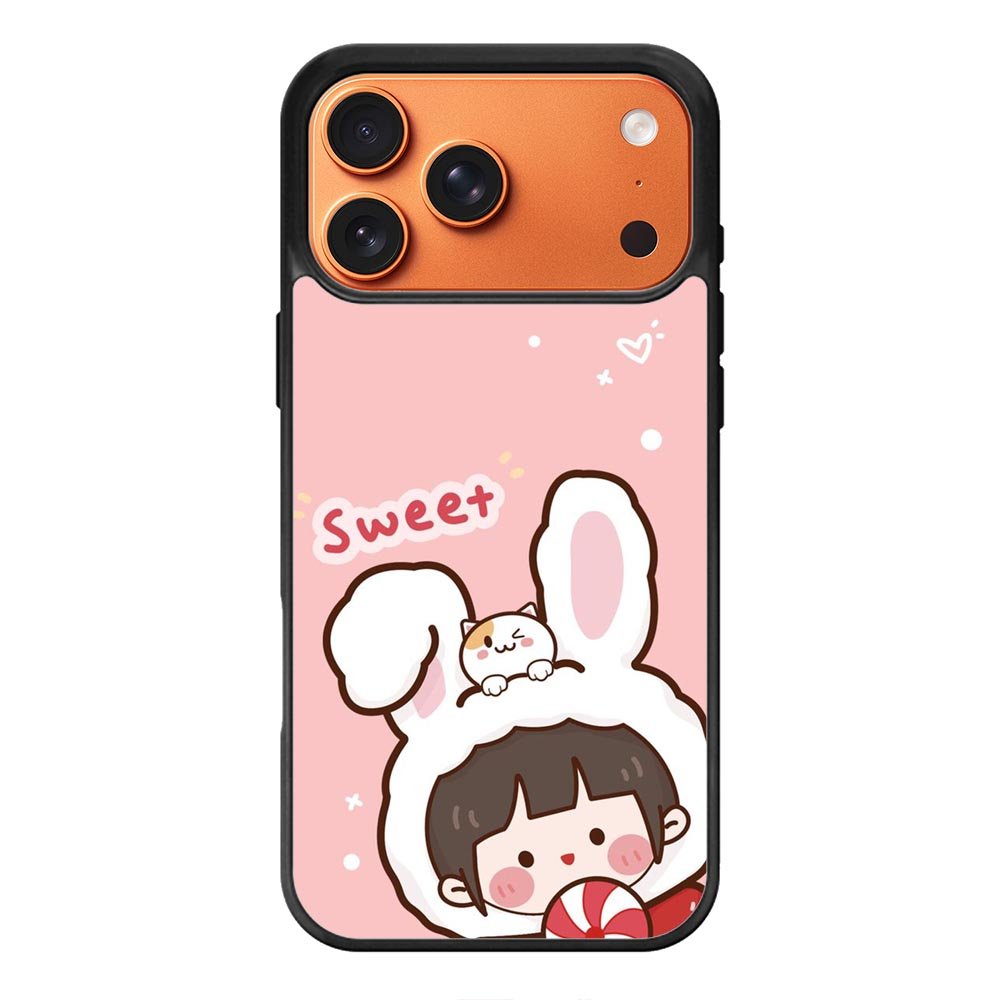 Cute Rabbit Sweet iPhone 17 Pro Max Case QC11206