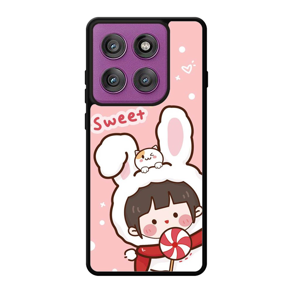 Cute Rabbit Sweet Motorola Moto Edge 60 Pro Case QC11206