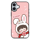 Cute Rabbit Sweet iPhone 16 Case QC11206