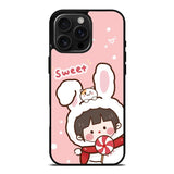 Cute Rabbit Sweet iPhone 16 Pro Case OV11206