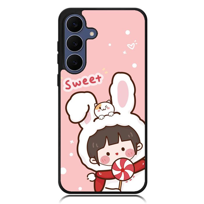 Cute Rabbit Sweet Samsung Galaxy S25 FE Case OV11206