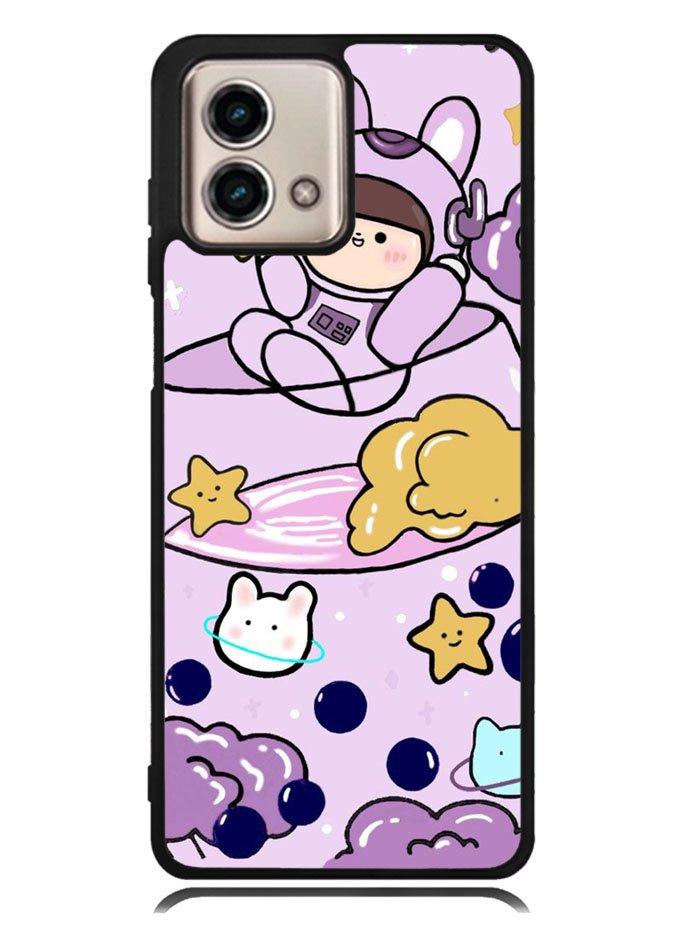 Cute Purple Bobba Motorola Moto G Stylus 5G 2023 Case OV11205