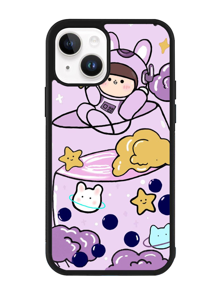 Cute Purple Bobba iPhone 14 Plus Case QC11205