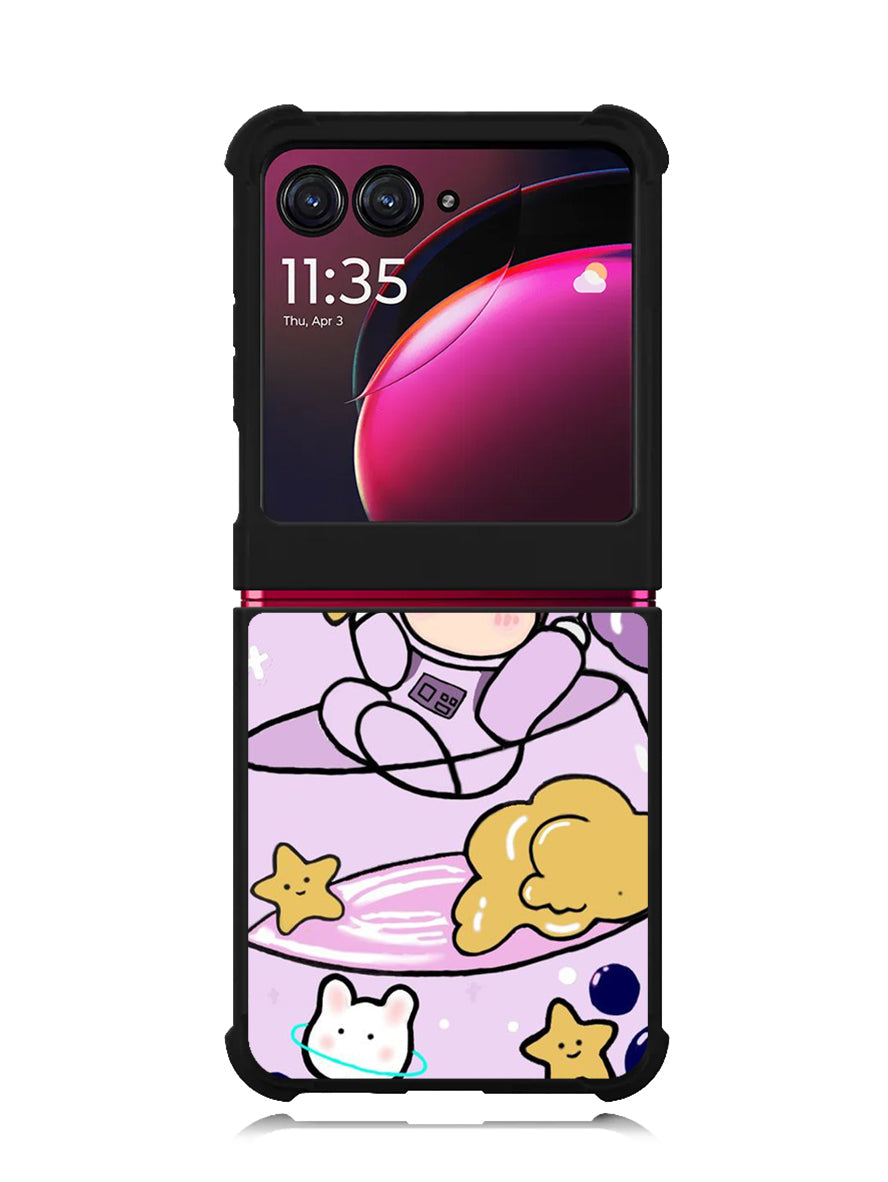 Cute Purple Bobba Motorola Moto Razr Plus 2023 , Moto Razr+ 2023 Case OV11205
