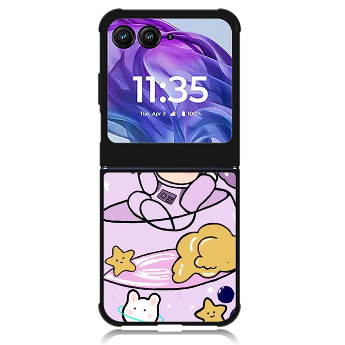 Cute Purple Bobba Motorola Moto Razr Plus 2024 , Moto Razr+ 2024 Case OV11205