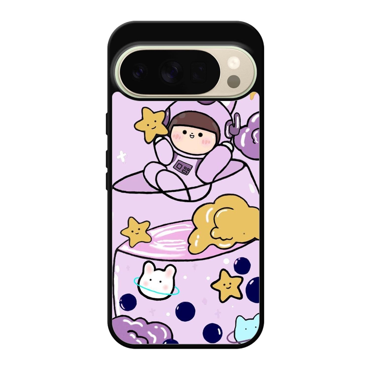 Cute Purple Bobba Google Pixel 10 Pro Case OV11205