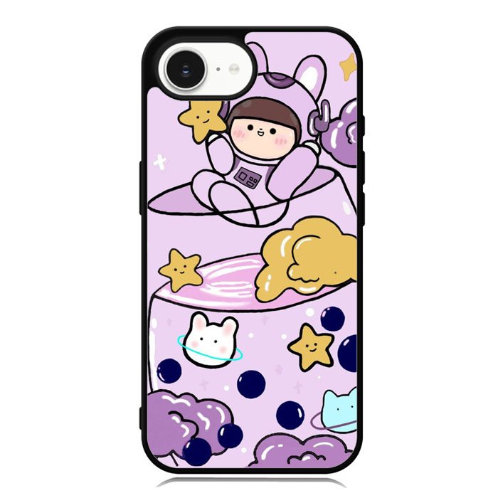 Cute Purple Bobba iPhone 16e Case OV11205