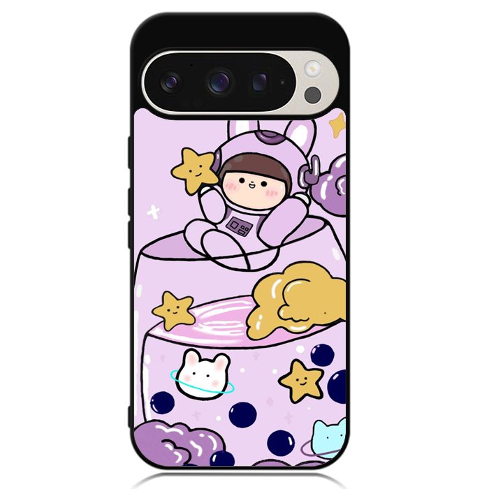 Cute Purple Bobba Google Pixel 9 Pro XL Case OV11205
