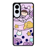 Cute Purple Bobba Samsung Galaxy S25 Edge 5G Case OV11205