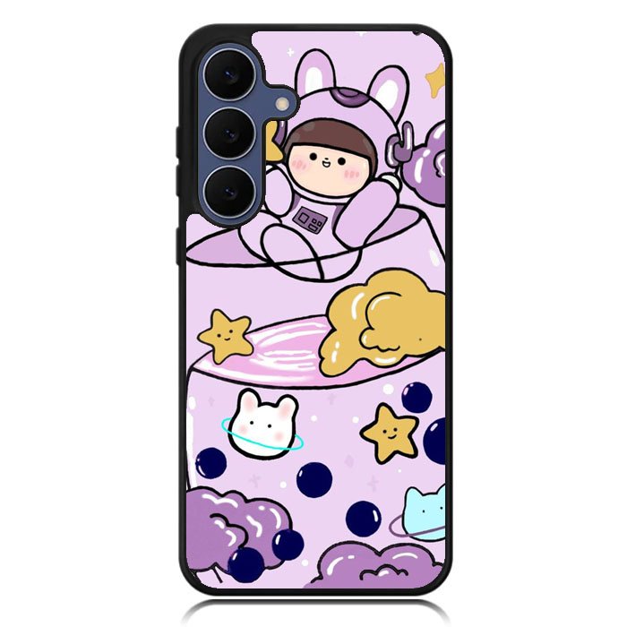 Cute Purple Bobba Samsung Galaxy S25 FE Case OV11205