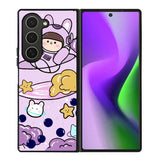 Cute Purple Bobba Samsung Galaxy Z Fold 6 5G 2024 Case OV11205