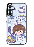 Cute Blue Space Ufo Samsung Galaxy A35 5G Case OV11201
