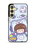 Cute Blue Space Ufo Samsung Galaxy S25 Plus 5G , Samsung Galaxy S25+ 5G Case OV11201