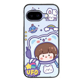Cute Blue Space Ufo Google Pixel 10A Case OV11201